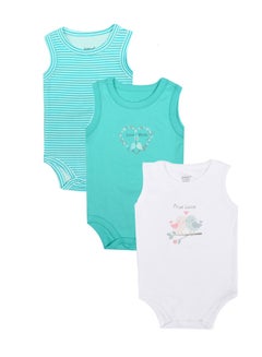 Buy High Quality Cotton Blend and Comfy Bodysuit P/3 Sleeveless  for boys in Egypt