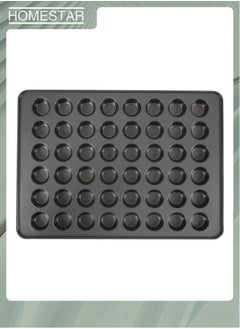 Buy 48-Cavities Mini Muffin Bakeware Pan ,Premium Non Stick Mini Round Cupcake Pan Tray Baking Mould, Bakeware Cooking Accessory for Home Kitchen, Black in UAE