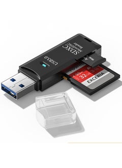 Buy USB 3.0 SD Card Reader, Micro SD Card to USB Adapter TF Card Reader Camera Memory Card Reader for PC Laptop in Saudi Arabia