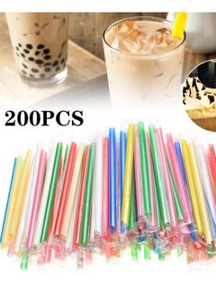 Buy Colored straws for drinking 200 pieces in Saudi Arabia