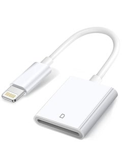 اشتري Apple Lightning إلى قارئ بطاقة SD، محول بطاقة ذاكرة SD لعارض كاميرا Trail لهاتف iPhone 14/13/12/11/XS/XR/X/8/7/iPad، التوصيل والتشغيل في الامارات