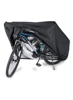 اشتري Waterproof Bike Cover Rain Sun UV Dust Wind Proof with Lock Hole for Mountain Road Bike Outdoor Storage 190x65x98CM في الامارات