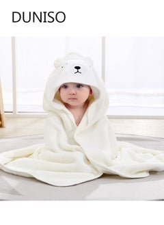 اشتري Baby Bath Towels Newborn Hooded Baby Towel Ultra Absorbent and Soft Cotton Hooded Washcloth for Baby Toddler Infant Unisex Hooded Baby Bath Towel في السعودية