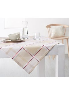 اشتري Table Cover Cover, Beige and Red and White في الامارات