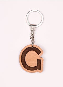 اشتري G Letter Keychain Wood في مصر