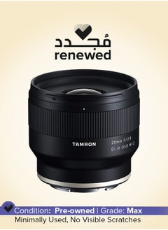 Buy Renewed - 20mm f/2.8 Di III OSD M1:2 Lens in UAE