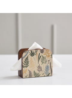 Buy Botanica Wooden Tissue Holder 25x8x14 cm in UAE