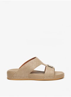 Buy Men's Textured Slip-On Arabic Sandals in UAE