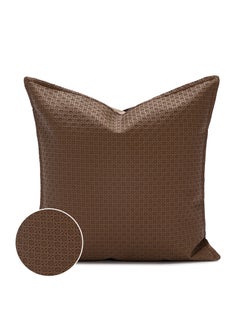 Buy Home Sofa Decor Pillowcase Solid Color Cushion Cover- Dark Brown in UAE