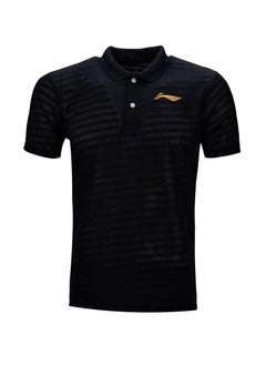 اشتري LN SOLID POLO-T-SHIRTS (BLACK) (ATST691-9-XL) في الامارات