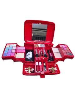 Buy All-in-one multi-purpose red makeup kit medium size in Saudi Arabia