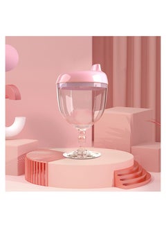 Buy MISUTA Pink Baby Sippy Cup Wine Glass, Beverage Mug Milk Bottle with Lid for Kids Birthday Party or Celebration (over 8 months) in Saudi Arabia