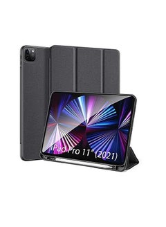 Buy Flip Case for New iPad Pro 11-inch 2021 (3rd Gen) / 2020 (2nd Gen) /, Ultra Slim Smart Magnetic Back Cover for iPad Pro 11" 2021/2020, Auto Wake/Sleep Black With Pen Holder in UAE