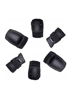 Buy 6pcs set Adults Child Skating Protective Gear Elbow Knee pads wristguard Cycling Skateboard Ice Skating Roller Protector in UAE