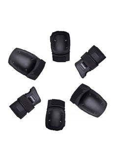 اشتري 6pcs set Adults Child Skating Protective Gear Elbow Knee pads wristguard Cycling Skateboard Ice Skating Roller Protector في الامارات