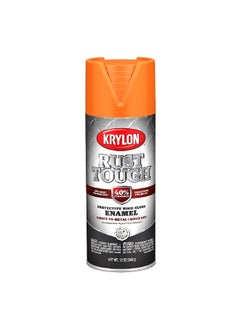 Buy Rust-Tough Protective High Gloss Enamel Direct-to-Metal Quick Dry Spray Paint Orange 12oz K09264008 in Saudi Arabia