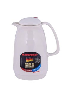 Buy High-Quality Metallic Vacuum Jug White 1 Liter 003-0049 in Saudi Arabia