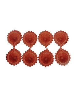 Buy Assorted Mitti Diya Set of 8 Pcs in UAE