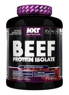 Buy Beef Protein Isolate Powder - Protein Powder High in Natural Amino Acids - Paleo, Keto Friendly - Dairy and Gluten Free | 1.8kg (Black Grape) in Saudi Arabia