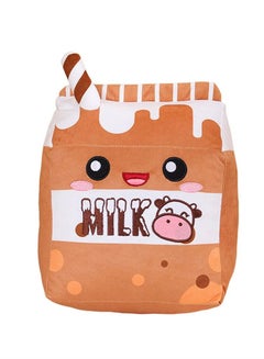 Buy Milk Plush Pillow, Cute Cartoon Soft Strawberry Milk Plushie Fruit Pillow, Food Shaped Pillow Fruit Milk Pillow, Home Hugging Gift for Kids (Chocolate, One Size) in UAE