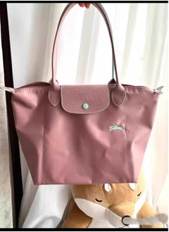 Buy Longchamp women's classic fashion Multi functional Medium travel bag dumpling bag handbag shopping bag long handle shoulder bag Ancient Pink in UAE