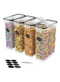 6pcs Airtight Food Storage Containers With Lids, Bpa-free Plastic Kitchen  Utensil Room Organization And Storage Containers, For Dry Food Canisters  Such As Grains, Pasta, Flour, Sugar, With Labels And Marker Pen, Dishwasher