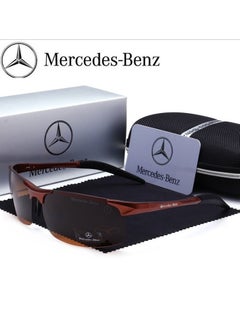 Buy New Mercedes Benz Fshion High Quality Sunglasses Men's Polarized Sunglasses Brown in Saudi Arabia