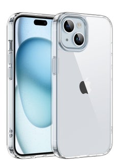 Buy iPhone 15 Plus Case 6.7 Inch Anti Scratch Crystal Clear Soft TPU Precise Cutouts Slim Fit Protective Case Cover Compatible with Apple iPhone 15 Plus in UAE