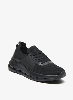 Buy Women by Shoexpress Textured Sports Shoes with Lace-Up Closure in UAE