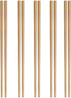 Buy Chinese Chopsticks, Natural Reusable Smooth Style Decorated Set of 5 Pairs, For Sushi, Noodles, Ramen, Chinese Food in Egypt