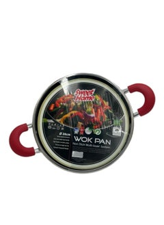 Buy Non-Stick Wok Pan 26Cm SH1193 in UAE