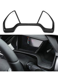 اشتري for 10th Gen Civic Dash Board Instrument Panel Dial Dashboard Trim Cover, Frame ABS Carbon Fiber Style Decal Interior Moulding Accessories for Honda Civic 2020 2019 2018 2017 2016 في الامارات