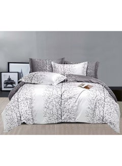 Buy 4 Pieces Fitted Single Size Bed Sheet Set Of 1 Fitted Sheet, 1 Bed Cover And 2 Pillow Cases in UAE