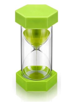 Buy Sand Timer, 30 Minutes Creative Vintage Hourglass for Office Home Kitchen Desktop Decoration (Light Green, 30 min) in UAE