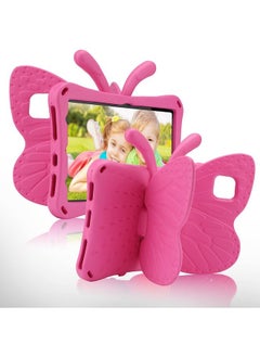 اشتري Kids' iPad 10th Gen Case - Hot Pink Butterfly Design with Kickstand, Full Body Protection, Shockproof EVA, Rugged and Drop-Proof في الامارات