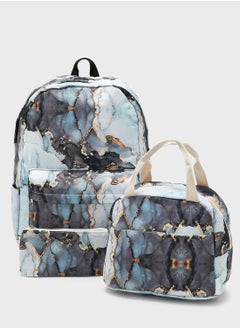 Buy 3 Piece Set Laptop Backpack, Lunch Bag And Pencil Case in UAE