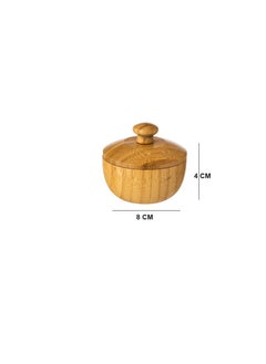 Buy A multi-use box with a bamboo lid for nuts and spices in Saudi Arabia