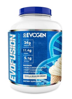 Buy EVOFUSION Premium Protein Matrix Vanilla Bean Ice Cream 60 Servings 2.09 KG in UAE