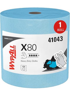 Buy Kcc41043 X80 Re Ble Wipes Extended Use Cloths Jumbo Roll 475 Sheets Case Blue in Saudi Arabia