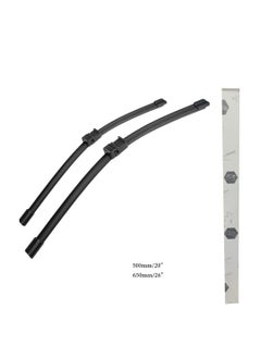 Buy Car Windshield Wiper Set, High Quality Material, Size 500 Mm, 20 Inch - 650 Mm, 26 Inch, 2 Pieces, BMW X3 in Egypt