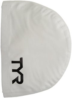 Buy TYR Silicone Comfort Swim Cap, White, One Size in UAE