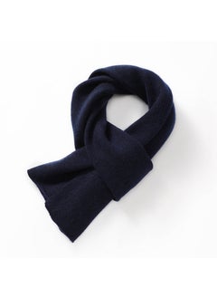 Buy Unisex Cashmere Scarf Knitted Warm Winternavy blue navy blue in UAE