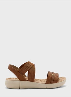 Buy Yunzhee Ankle Strap Flat Sandals in Saudi Arabia