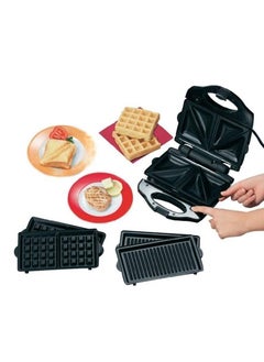 Buy Severin Multi Sandwich Toaster with 1000 W of Power SA 2968 Black-Chrome in Saudi Arabia