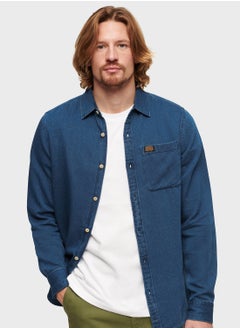 اشتري Logo  Denim Relaxed  Fit Shirt في الامارات