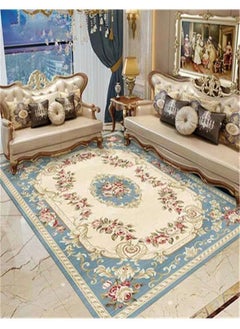 Buy New Style Washable Sticky Printed Floor Carpet Rug, Rectangle 230x160 cm in UAE