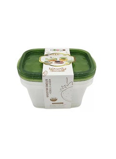 Buy Set of 3 Plastic Same Size Food Storage Containers in Egypt