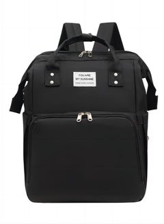 Buy Diaper Bag Backpack with Changing Station,Waterproof Multi-Function Travel Portable Mommy Bag,Black in Saudi Arabia
