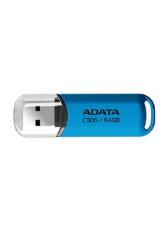 اشتري ADATA C906 Compact USB Flash Drive | 64GB | Blue | Lightweight and Fast Data Transfer في الامارات