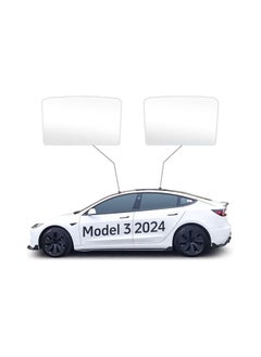 اشتري Tesla Model 3 Highland (2024) Foldable Roof Window Sunshade For 99% UV Insulation (White) في الامارات